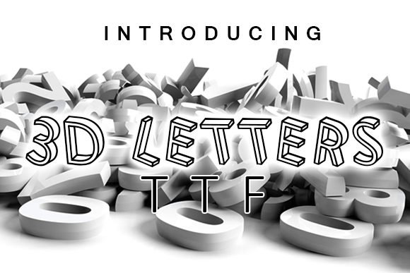3D Letters Font - Featured Image