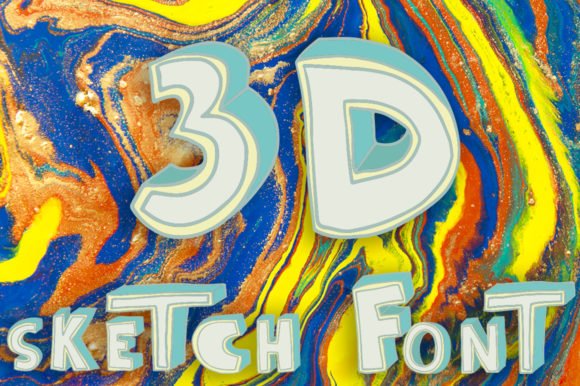 3D Sketch Font - Featured Image