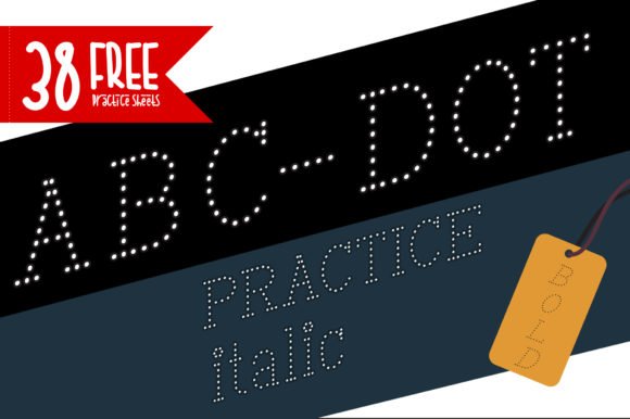 ABC Dot Practice Italic Bold Font - Featured Image