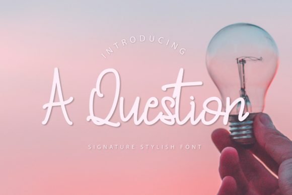 A Question Font - Featured Image