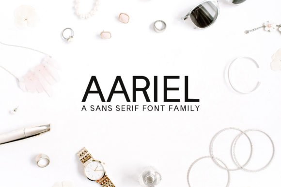 Aariel Family Font - Featured Image