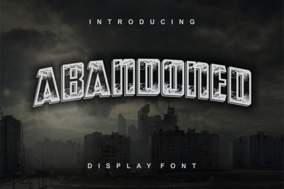Abandoned Font - Featured Image