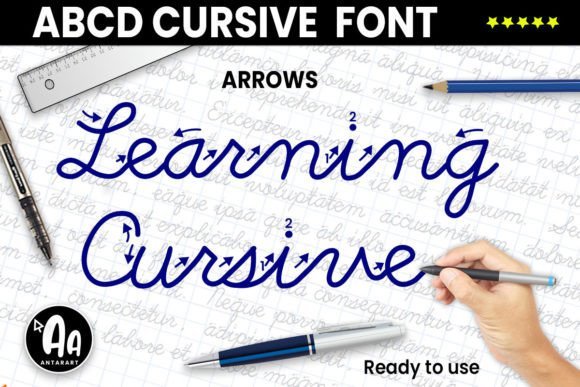 Abcd Cursive Arrows Font - Featured Image