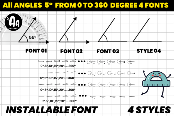 Abcd Ref Angles Degree Font - Featured Image