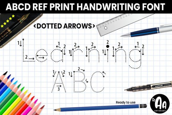 Abcd Ref Dotted Arrows Font - Featured Image