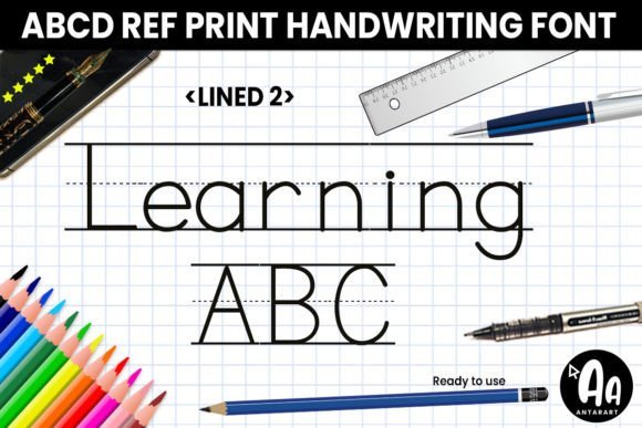 Abcd Ref Lined2 Font - Featured Image