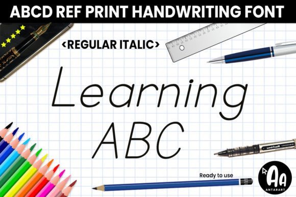 Abcd Ref Regular Italic Font - Featured Image