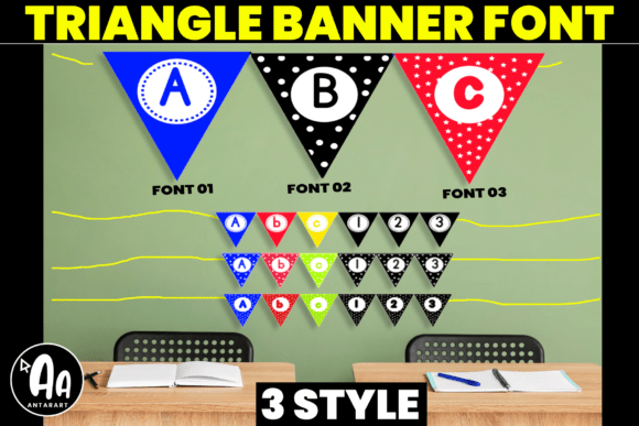 Abcd Ref Triangle Banner3 Font - Featured Image