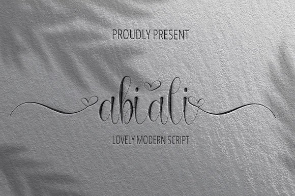 Abiali Font - Featured Image
