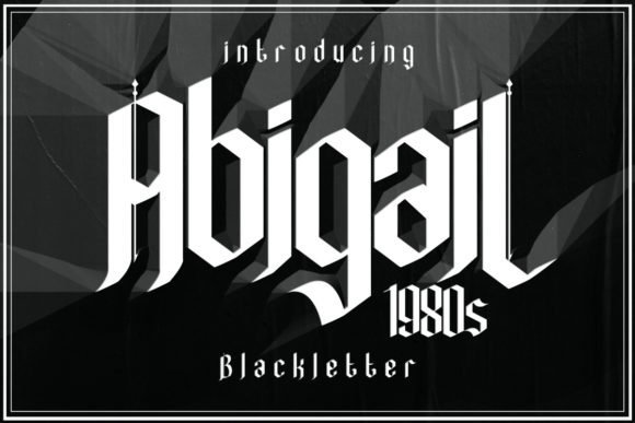 AbigaiL1980s Font - Featured Image
