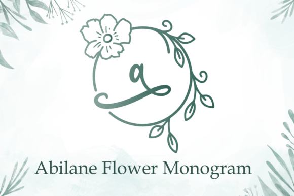 Abilane Flower Monogram Font - Featured Image