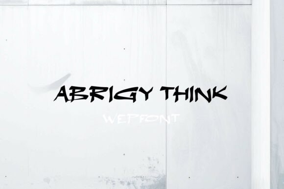 Abrigy Think Font - Featured Image