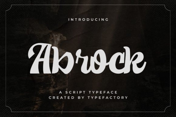 Abrock Font - Featured Image
