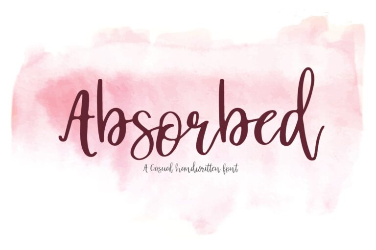 Absorbed Font - Featured Image