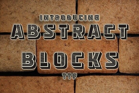 Abstract Blocks Font - Featured Image