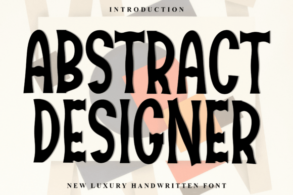 Abstract Designer Font - Featured Image