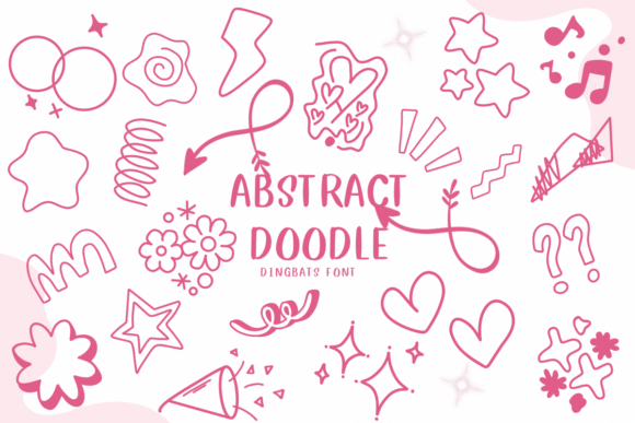 Abstract Doodle Font - Featured Image