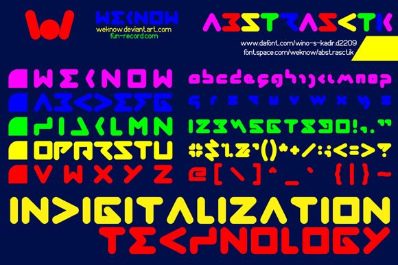Abstrasctik Font - Featured Image