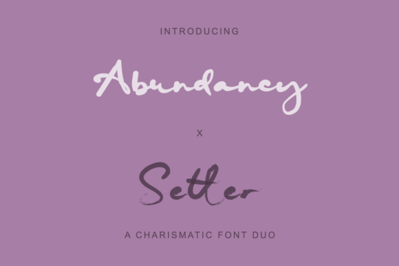Abundancy X Setter Font - Featured Image