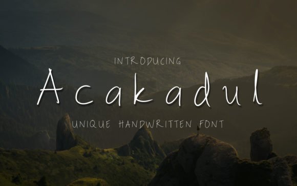 Acakadul Font - Featured Image