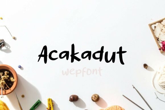Acakadut Font - Featured Image