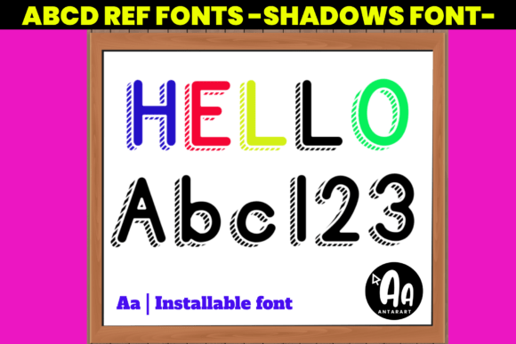 Acd Ref Shadows Sketched Font - Featured Image