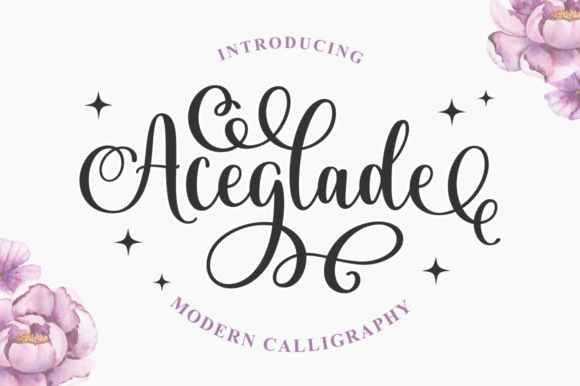 Aceglade Font - Featured Image