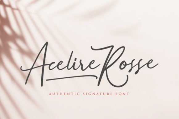 Acelire Rosse Font - Featured Image