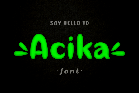 Acika Font - Featured Image