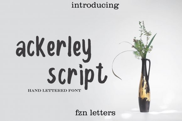 Ackerley Font - Featured Image