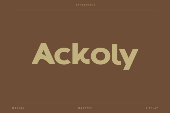 Ackoly Font - Featured Image