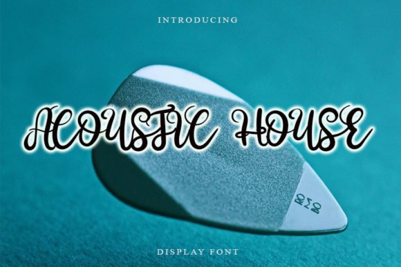 Acoustic House Font - Featured Image