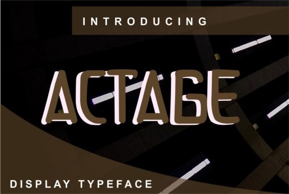 Actage Font - Featured Image