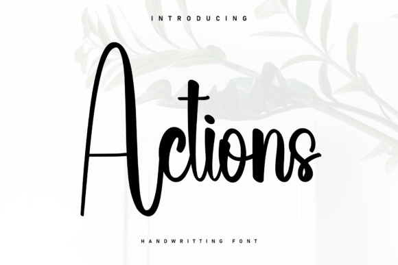 Actions Font - Featured Image