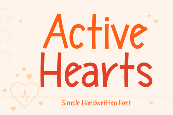 Active Hearts Font - Featured Image