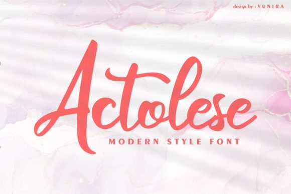 Actolese Font - Featured Image