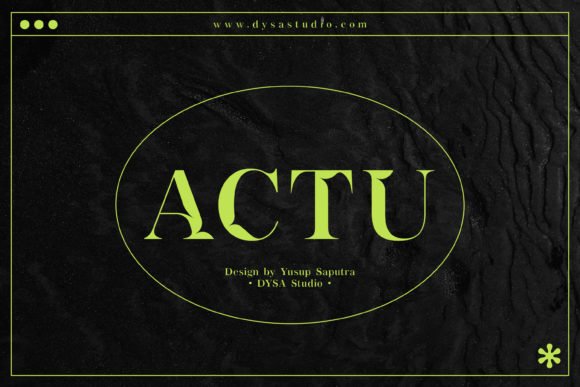 Actu Font - Featured Image