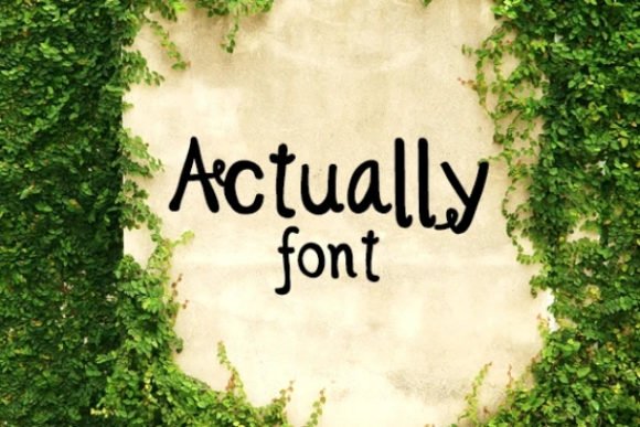 Actually Font - Featured Image