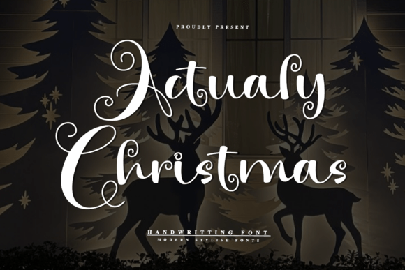 Actualy Christmas Font - Featured Image