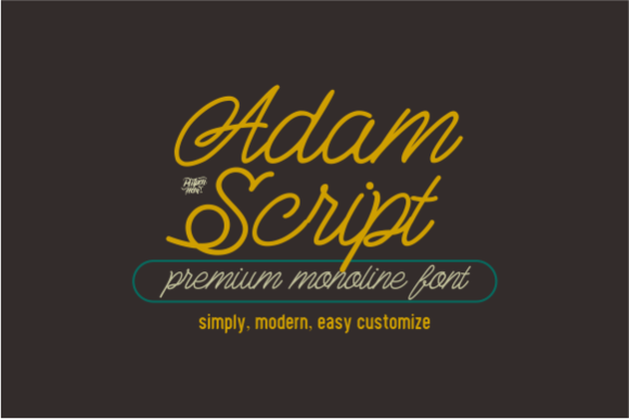 Adam Script Font - Featured Image