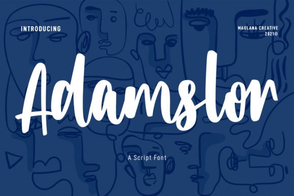 Adamslor Font - Featured Image