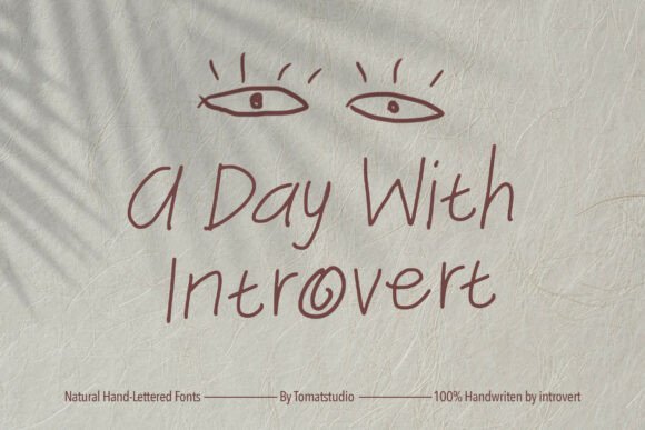 Adaywithintrovert Font - Featured Image