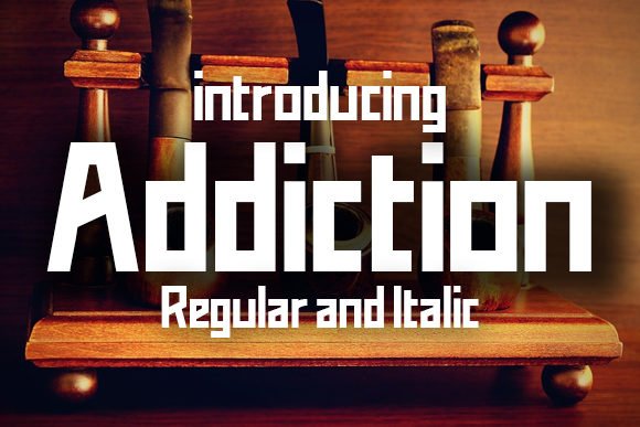 Addiction Font - Featured Image