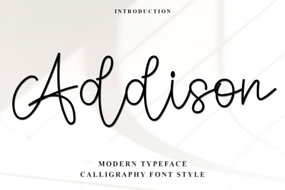 Addison Font - Featured Image