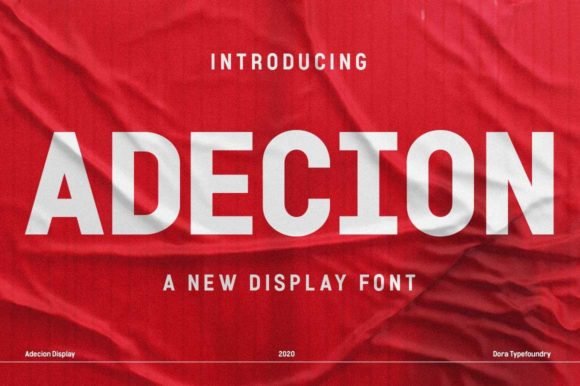 Adecion Font - Featured Image