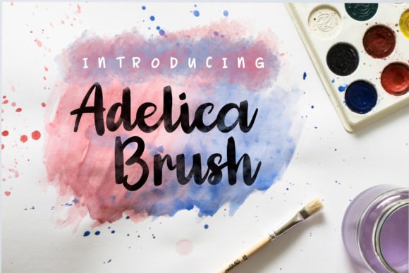 Adelica Brush Font - Featured Image