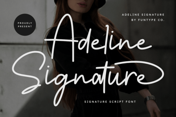 Adeline Signature Font - Featured Image