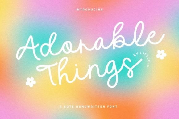 Adorable Things Font - Featured Image