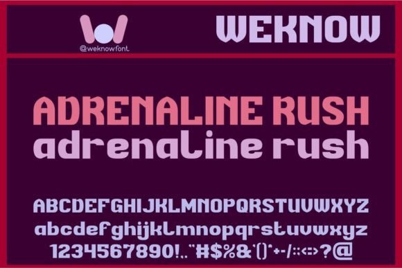 Adrenaline Rush Font - Featured Image