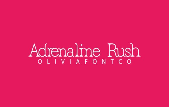 Adrenaline Rush Font - Featured Image
